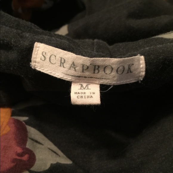 Floral military zip up hoodie with lace trim - Picture 7 of 7